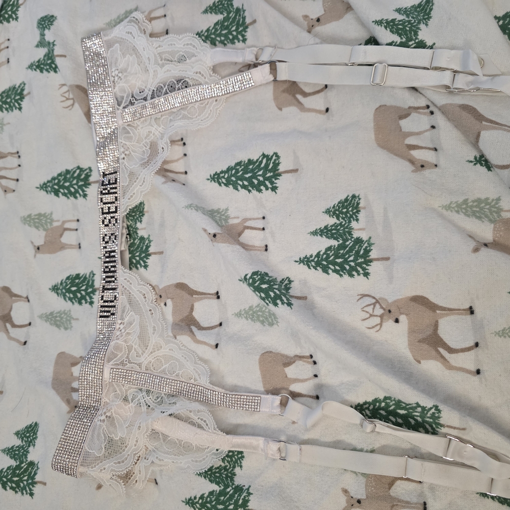 Victoria's Secret White Holiday Print Panties Soft Cotton